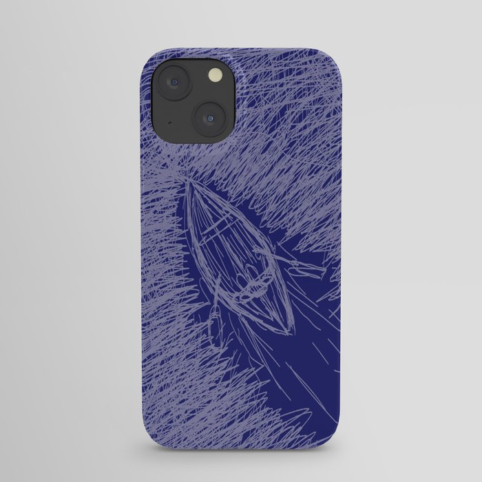 Boat on a river iPhone Case
