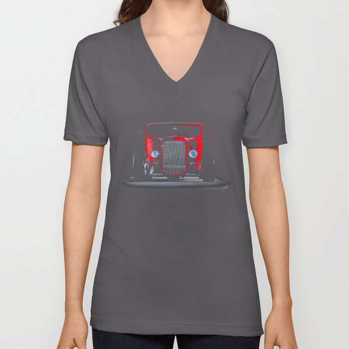 1932 Ford Roadster V Neck T Shirt