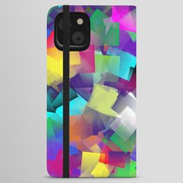 Colorful Squares iPhone Wallet Case