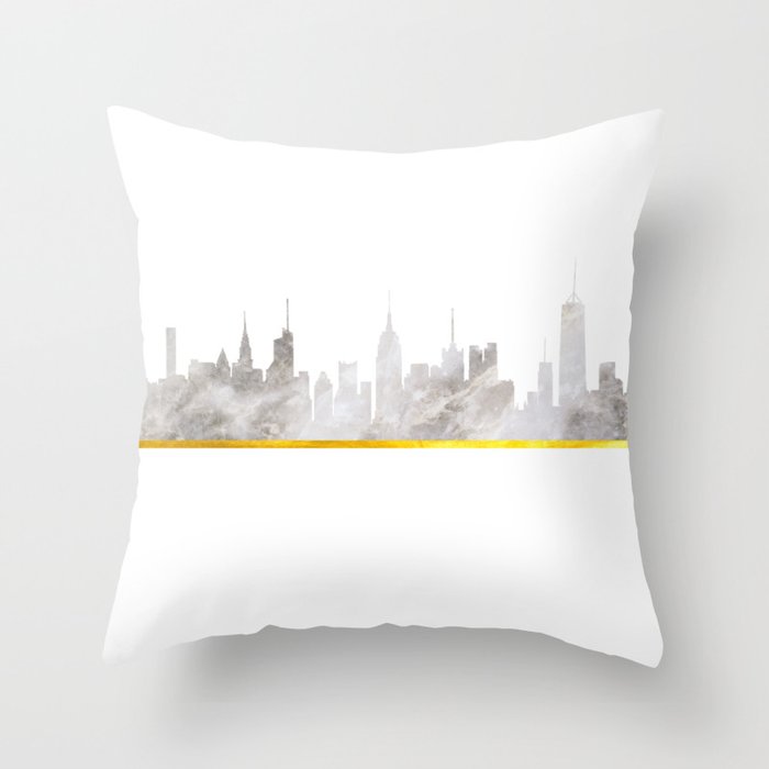 New York Skyline Throw Pillow By Cailar Society6 New York Skyline Throw Pillow By Cailar