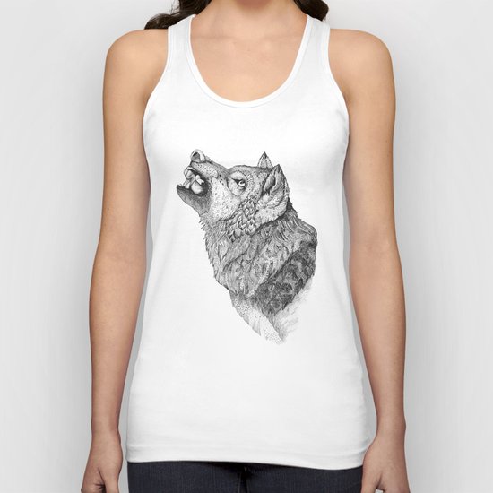 Wolf // Graphite Unisex Tank Top