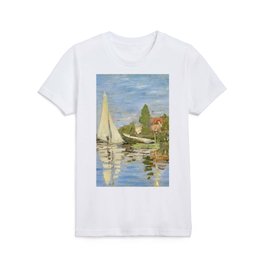 Claude Monet Regattas at Argenteuil (1872)  Kids T Shirt