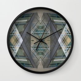Abstract line patterns in light pastel colors Wall Clock