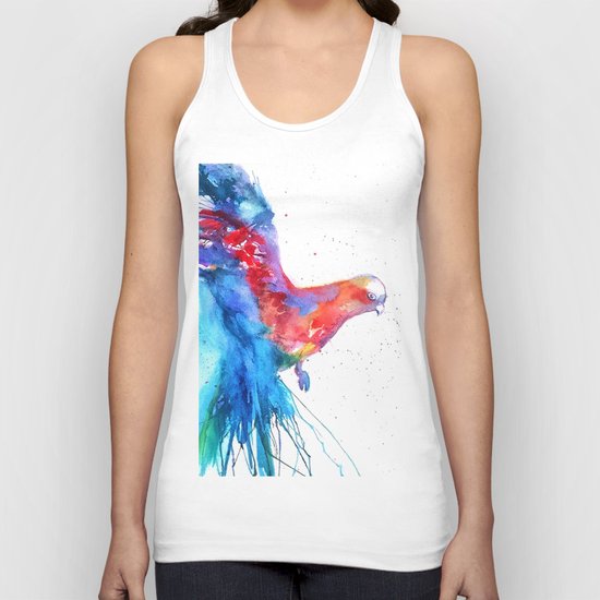 Flying Parrot Unisex Tank Top