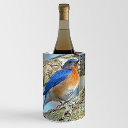 Bluebird in Tree Wine Chiller