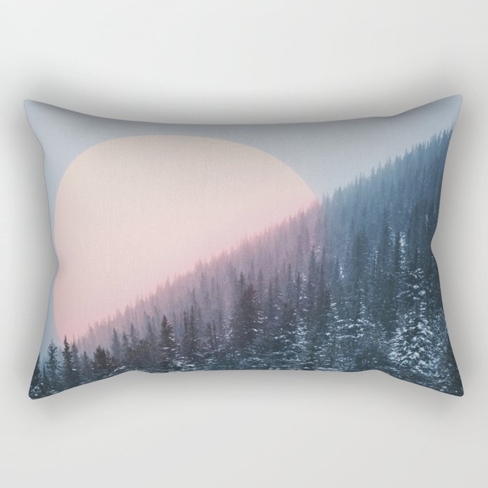 Peach Sunrise Rectangular Pillow