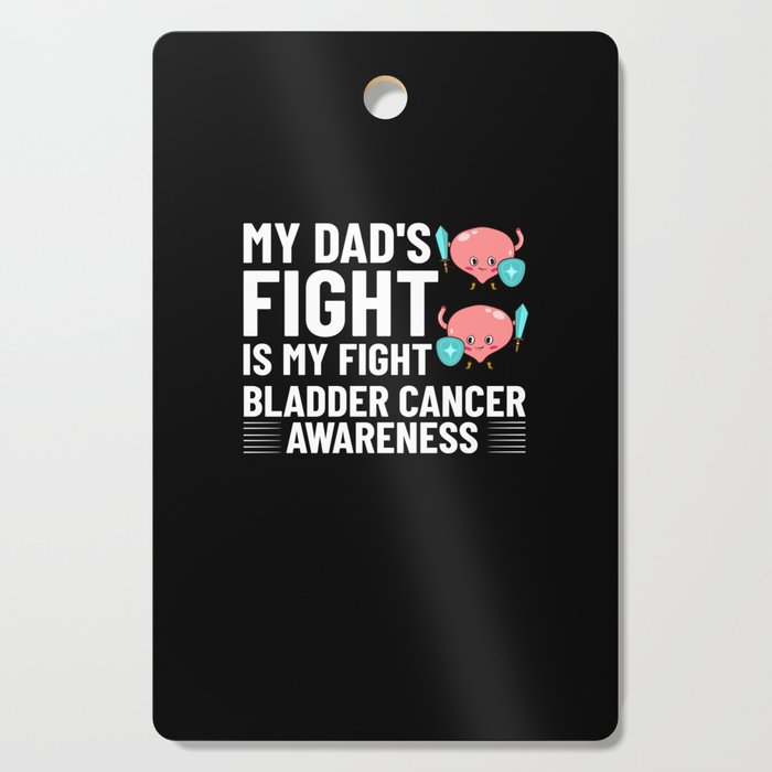 Bladder Cancer Ribbon Awareness Chemo Survivor Cutting Board