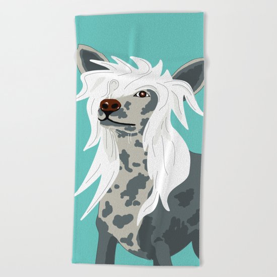 Chinese Crested Beach Towel