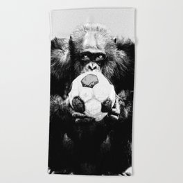 Soccer Chimp Beach Towel