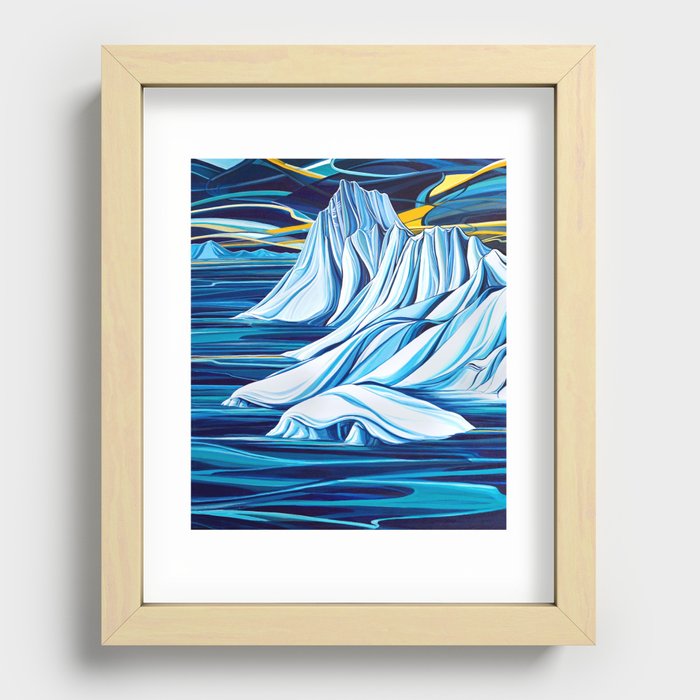 Floating Forms :: Antarctica Recessed Framed Print
