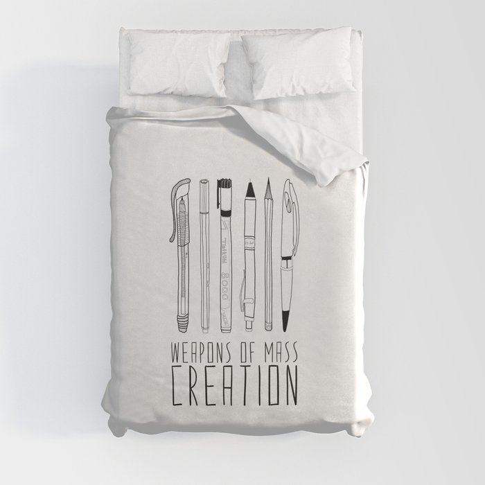 weapons of mass creation Duvet Cover
