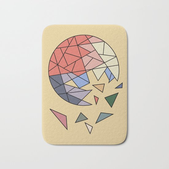 CONSTANT EVOLUTION (abstract geometric) Bath Mat