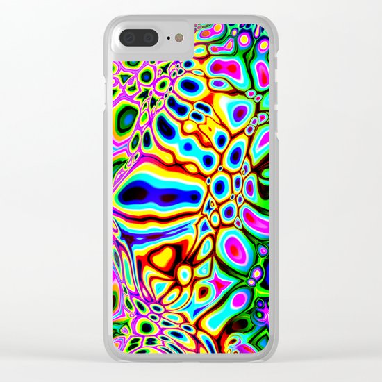 Spectral Abstract Clear iPhone Case