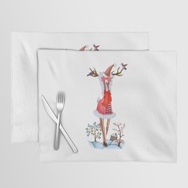 Fashion Christmas Deer 3 Placemat