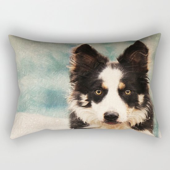 The Best Friends - Snow's Border Rectangular Pillow