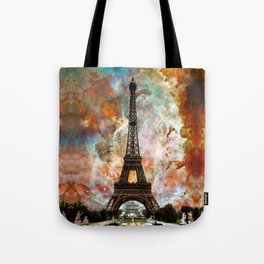 The Eiffel Tower - Paris France Art By Sharon Cummings Tote Bag