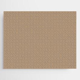 Neutral Medium Brown Single Solid Color Coordinates with PPG Coffee Kiss PPG15-15 Down To Earth Jigsaw Puzzle