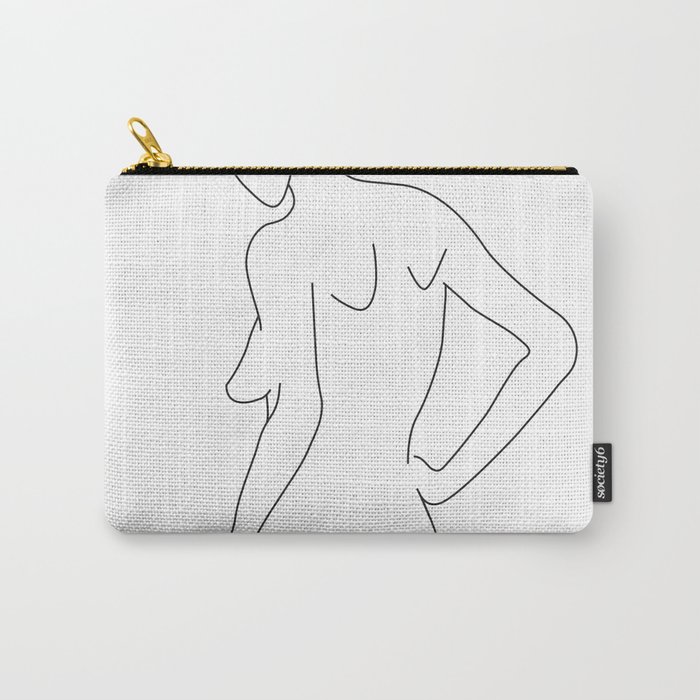 Woman By Line Carry-All Pouch