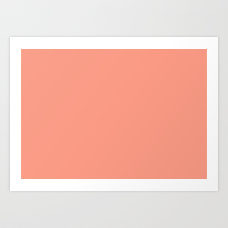 Peach Pink Pantone Fashion Color Fall Winter 19 New York Solid Color Art Print By Eclectic At Heart Society6