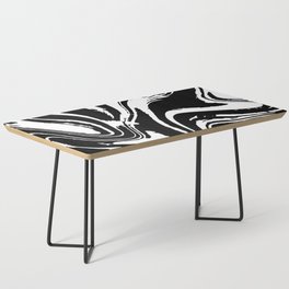 Abstract Swirl Marble (black/white) Coffee Table