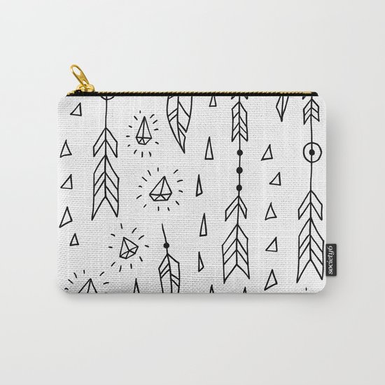 Diamonds, arrows & feathers Carry-All Pouch