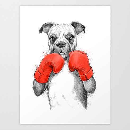 boxer Art Print