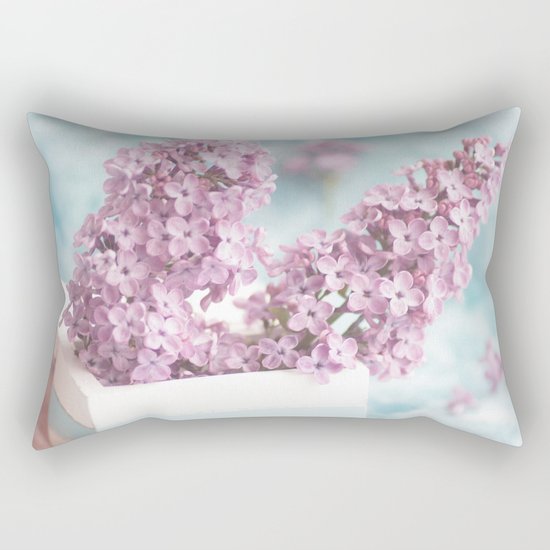 Lilac power in pastel Rectangular Pillow