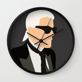 Karl Lagerfeld Wall Clock | Digital, Fashionicon, Hautecouture, Fashiondesigner, Designer, Graphicdesign, Design, Karllagerfeld, Drawing, Runway 