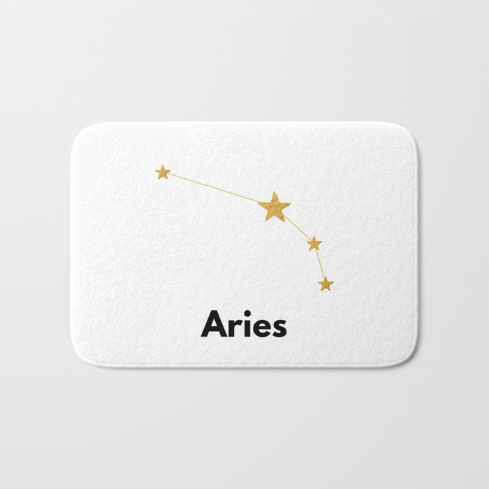 Aries, Aries Zodiac Bath Mat