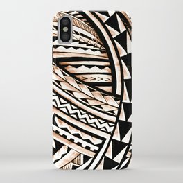 Polynesian Tapa Pattern iPhone Case | Pattern 