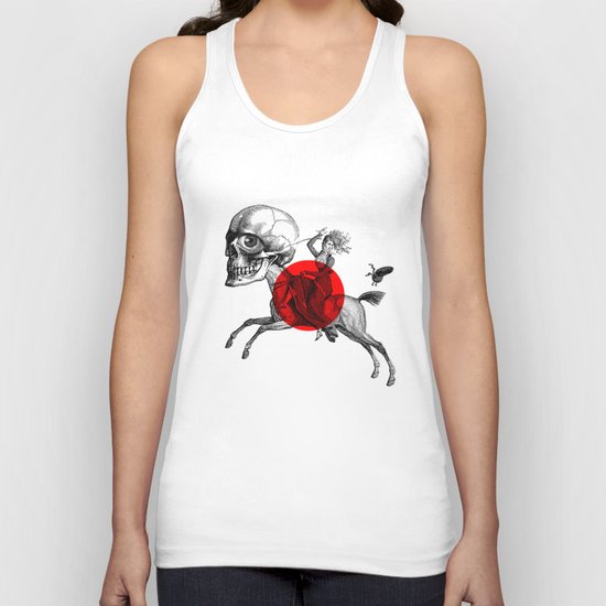Love is a mad horse Unisex Tank Top