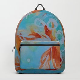 GoldFish Bubbles 1se watercolor by CheyAnne Sexton Backpack