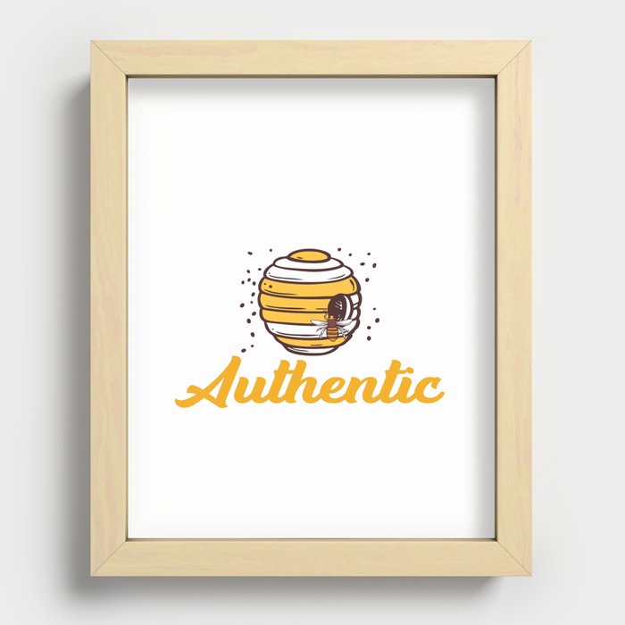 Always Bee Authentic Recessed Framed Print