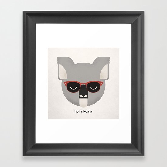 Holla Koala Framed Art Print