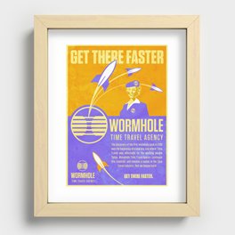 Time Travel Agency Recessed Framed Print