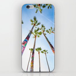 Graffiti palm trees of Venice Beach iPhone Skin