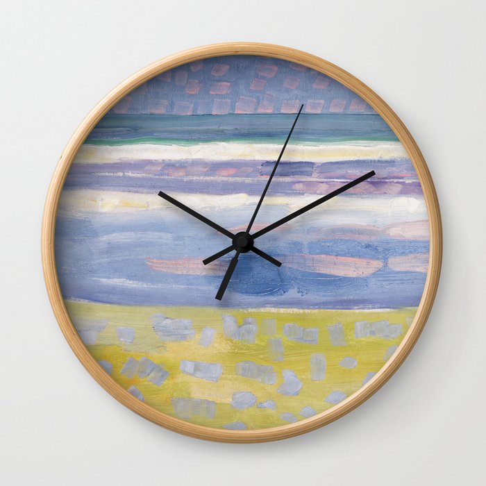 Sea after sunset by Piet Mondrian, 1909 Wall Clock