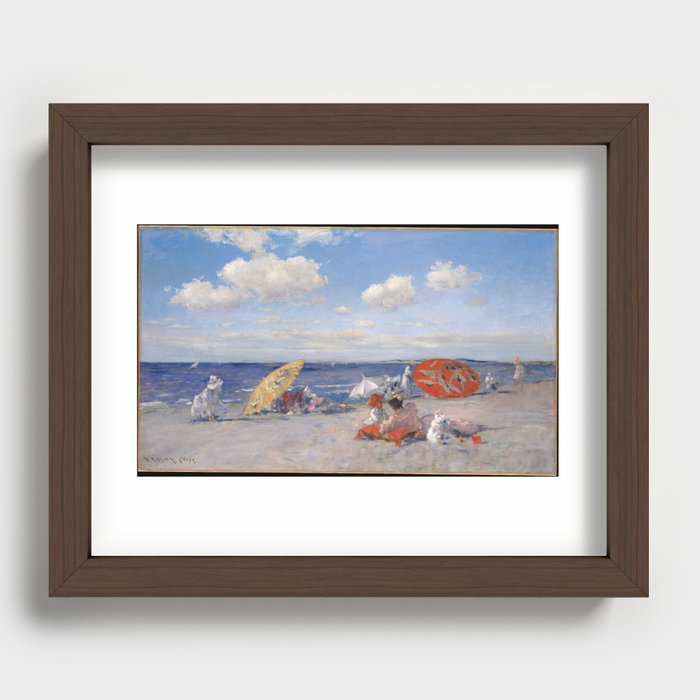 At the Seaside Recessed Framed Print