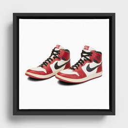 Michael Jordan's Rookie Sneakers and Other Basketball Legends on Auction at Sotheby's Framed Canvas