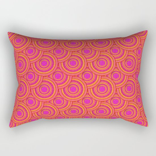 Tropical Parasols Pattern Rectangular Pillow
