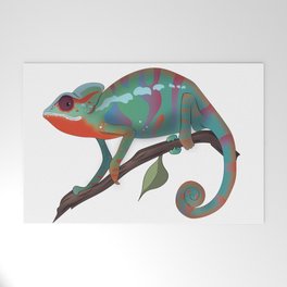 Panther Chameleon Welcome Mat