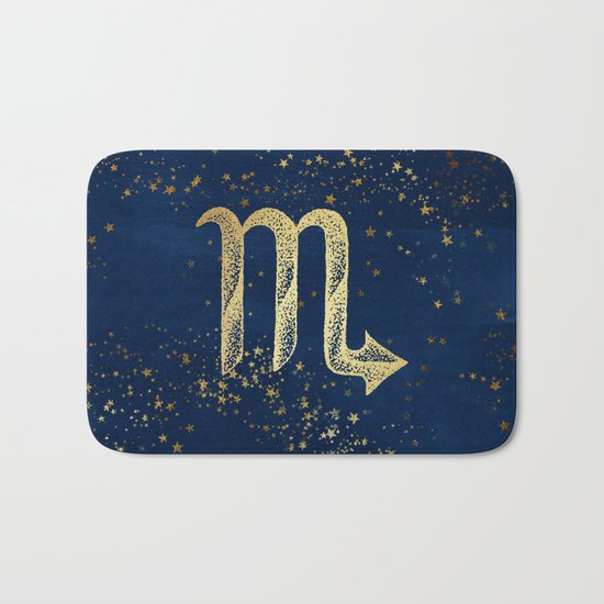 Scorpio Zodiac Sign Bath Mat