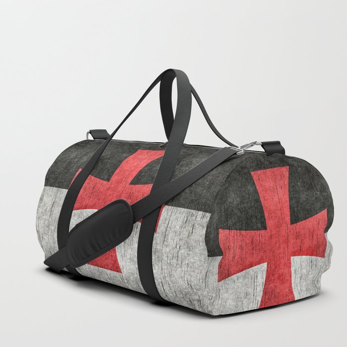Knights Templar Flag in Super Grunge Duffle Bag