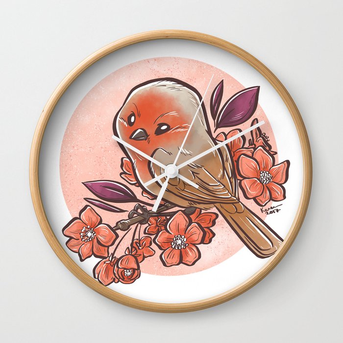 Spring Bird Wall Clock