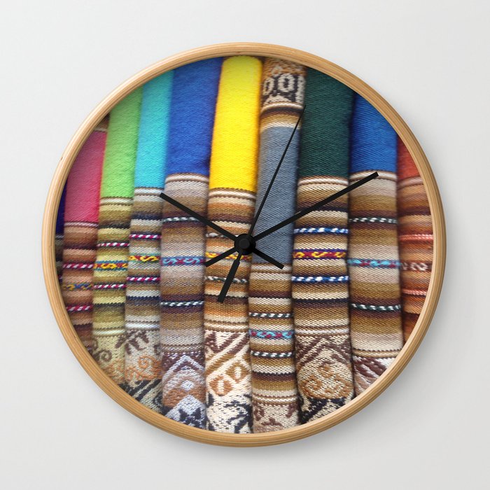 textiles Wall Clock