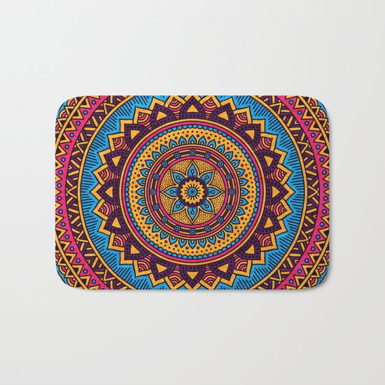 Hippie Mandala 19 Bath Mat