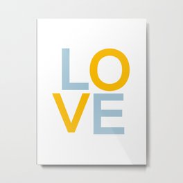 Love Metal Print | Digital, Graphic Design, Typography 
