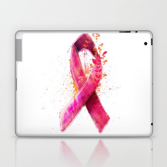 Breast Cancer Ribbon Laptop & iPad Skin