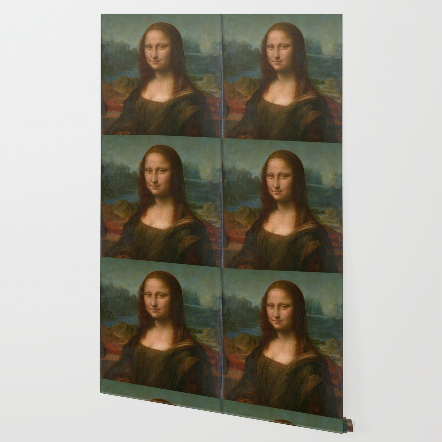 Mona Lisa Classic Leonardo Da Vinci Painting Wallpaper by Design & Art |  Society6
