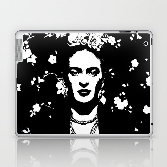 Black 'n white Frida Laptop & iPad Skin